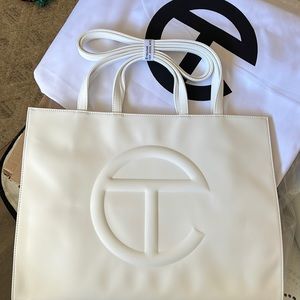 Telfar Large White Shopper NWT